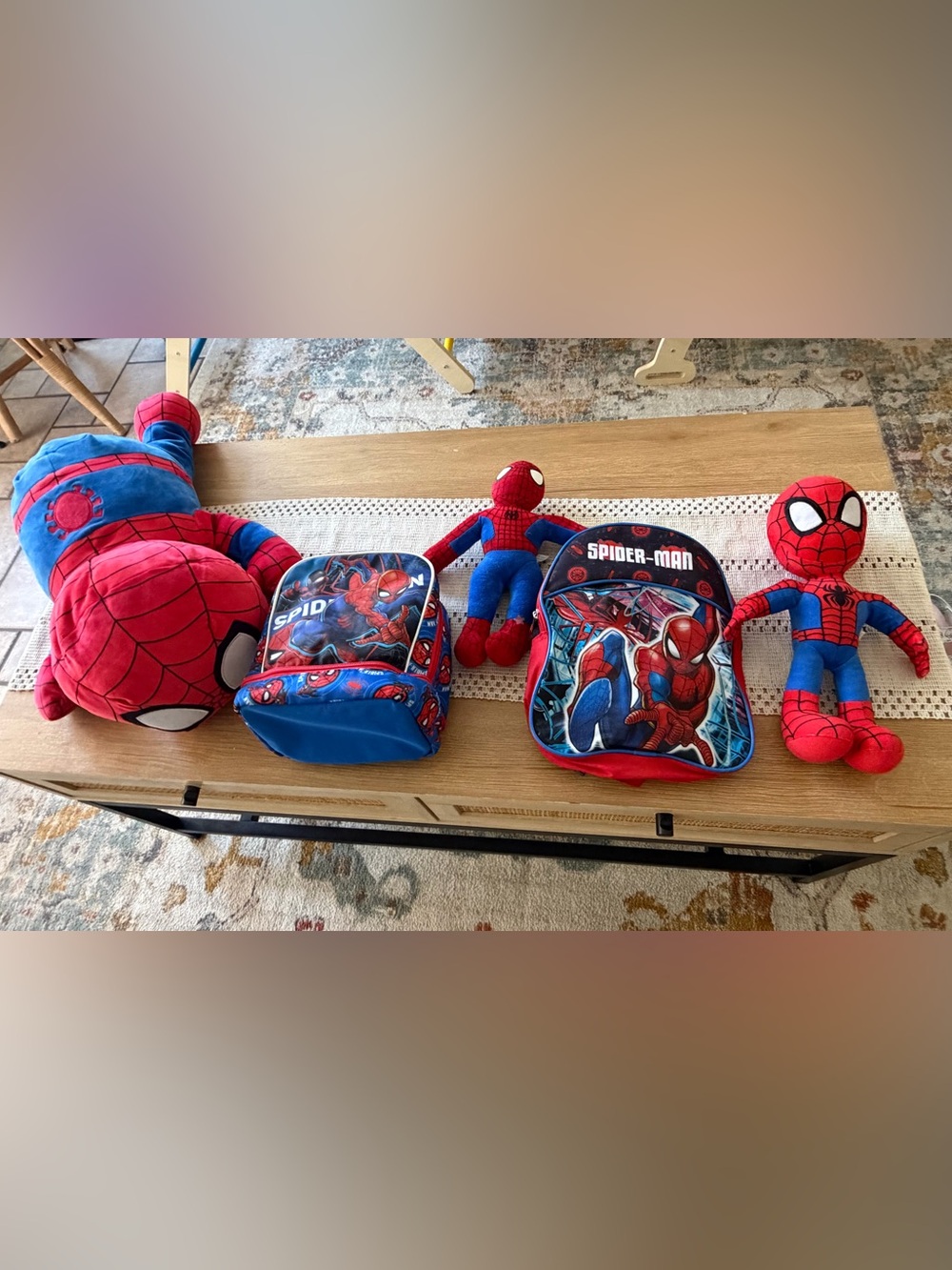 Marvel Spider-Man Plush and Backpack Set - Red, Blue